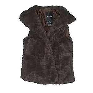 Me Jane Faux Fur Brown Vest
